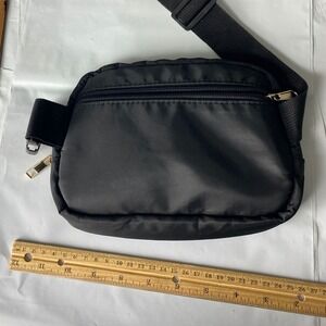 Black Nylon‎ Fanny Pack Waist Bag Crossbody Bag